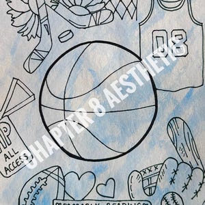 Sports Romance Kindle Insert (hand drawn)