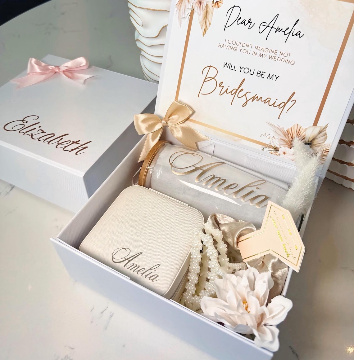 Will You Be My Bridesmaid Proposal Box Set, Bridal Shower Box ...