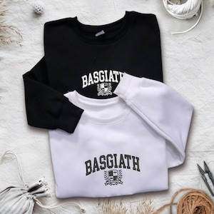 Basgiath War College Embroidered Sweatshirt, Fourth Wing Dragon Rider, Bookish Sweater, Riders Quadrant, Basgiath Merch, Fantasy Reader Gift