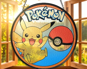 ピカチュウ ポケモン ステンドグラス 母の日 イースター ギフト