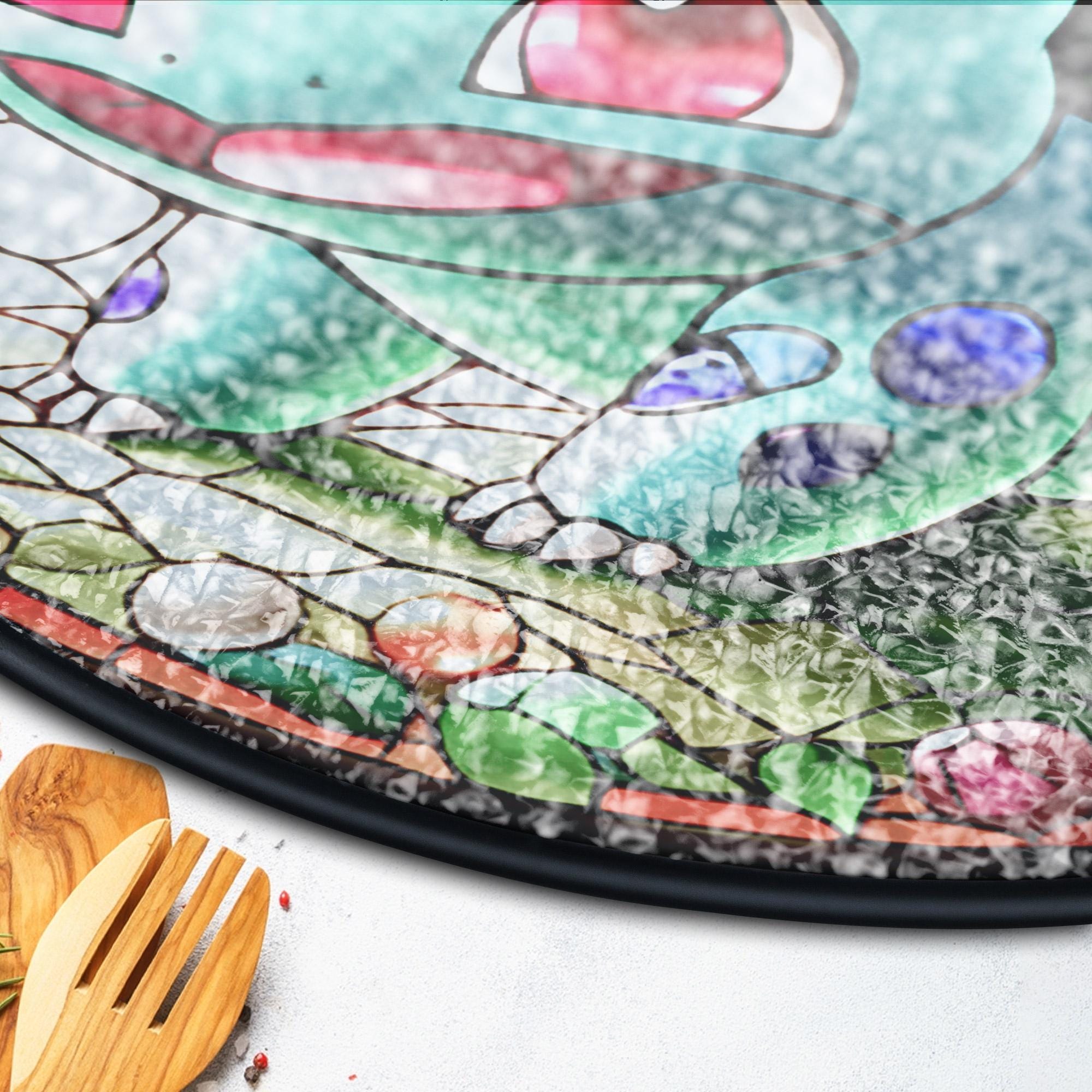 Bulbasaur Stained Glass Window Suncatcher Floral Anime Home Decor Gift ...
