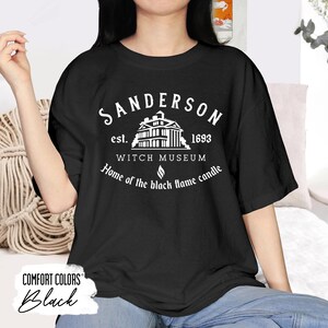 Halloween Sanderson Witch Museum Shirt – Comfort Colors Halloween Tee  Black Flame Candle Hocus Inspired Vintage T-Shirt