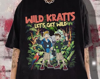 Wild Kratts PNG, Let's Get Wild PNG, Chris And Martin Cartoon PNG, Jungle Adventure Clipart, Kids T Shirt Sublimation Digital File