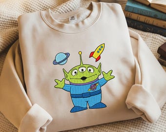 Besticktes Alien Sweatshirt, Toy Story Shirt, Disneyland Tee