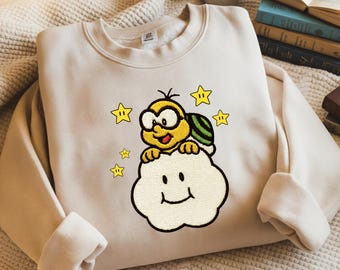 Sudadera bordada Lakitu Mario, camisa de jugador de suéter de Disneyland, camiseta de viaje de Universal Studios