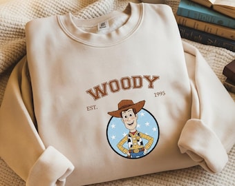 Embroidered Woody Est 1995 Sweatshirt, Toy Story Woody Crewneck, Western Cowboy Outfits