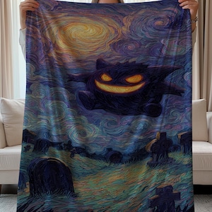 Anime Velveteen Plush Blanket, Anime Blanked, Cozy Throw, Anime Decor, , Bedroom Accessory, Soft Plush Blanket, gift for fans