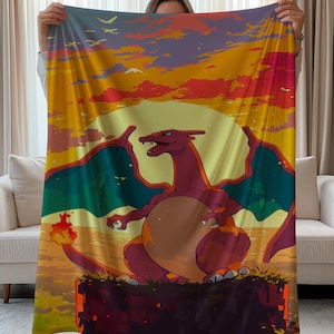 Anime Velveteen Plush Blanket, Anime Blanked, Cozy Throw, Anime Decor, Bedroom Accessory, Soft Plush Blanket, anime epic blanket