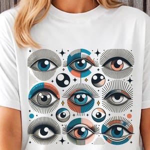Gaming Shirt, Computer Nerd T-shirt, Big Tech Statement Tee, Eyeballs Bots - Oversized Unisex Comfort Colors 1717 Vintage Graphic Tee