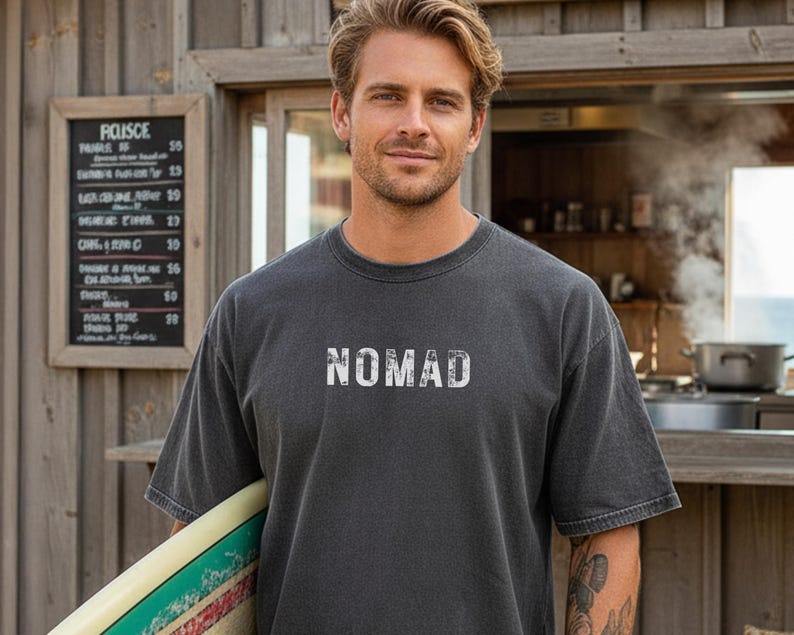 Nomad Shirt | Wanderlust Travel Tee | Exchange Student | Unisex Comfort Colors 1717