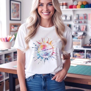 Rainbow Disco Ball Shirt | Retro 1970s Music Lover Tee | Dancer Gift | Comfort Colors 1717