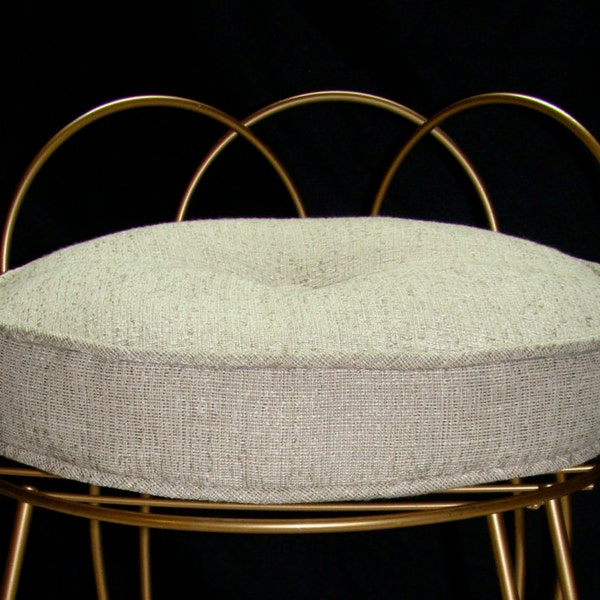 Vintage Mid-Century Vanity Chair with Cushion - Shipping Fees (RESERVED)