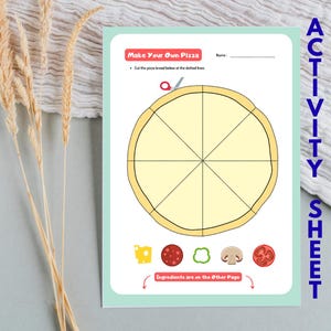 Make Your Own Pizza Cut and Paste Activity Printable Preschool ...