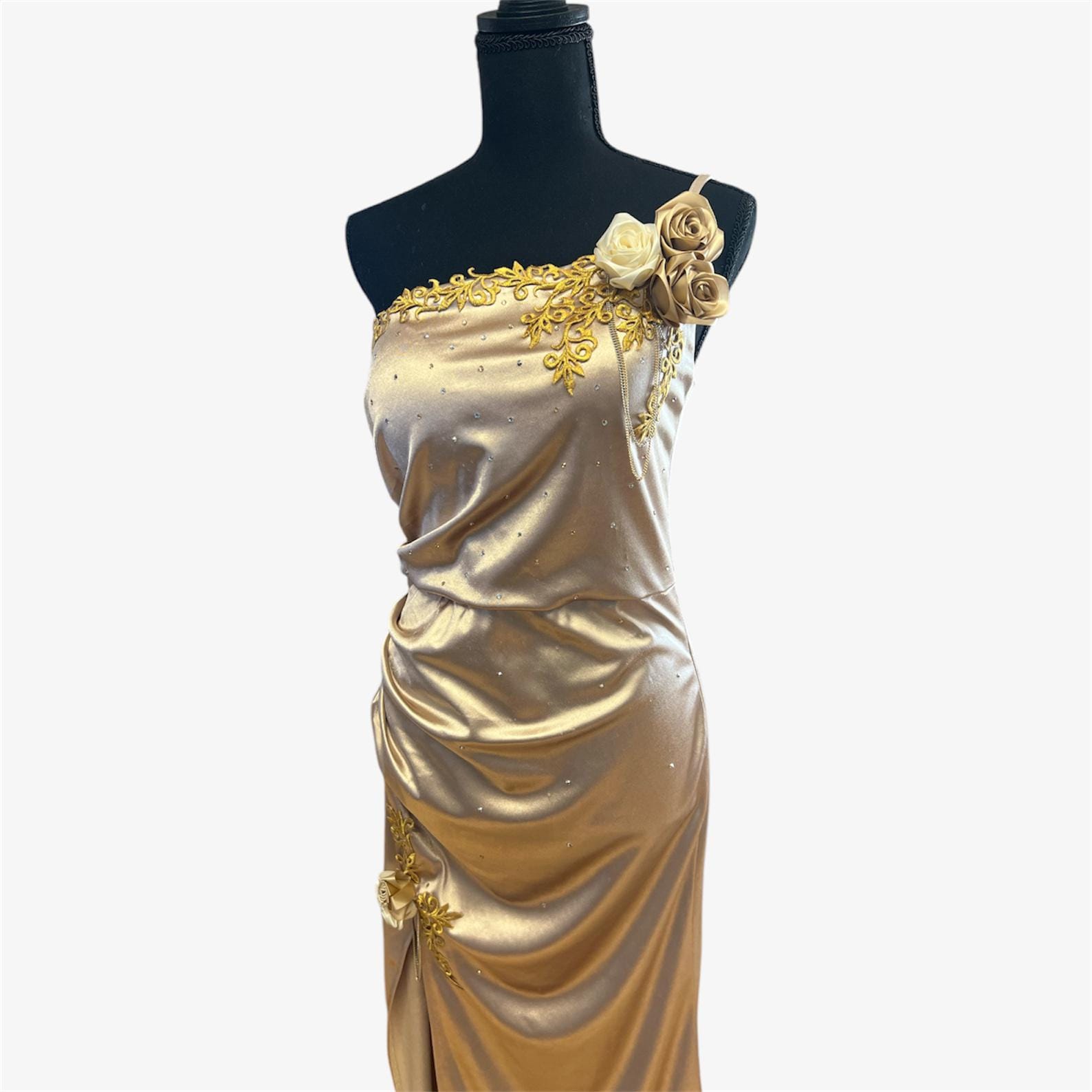 One Shoulder Pleated Dress - Etsy