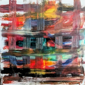 Multicolor Oil On Canvas Painting
