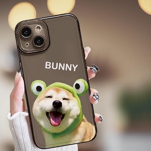 Personalized Phone Case Custom Cat Dog Name Phone Case Pet iPhone Case Pet Phone Case with Custom Photo