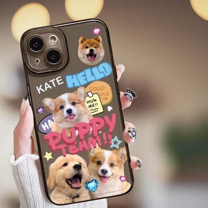 Personalized Phone Case Custom Cat Dog Name Phone Case Pet iPhone Case Pet Phone Case with Custom Photo