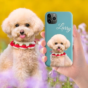 Personalized Phone Case Custom Cat Dog Name Phone Case Pet iPhone Case Pet Phone Case with Custom Photo