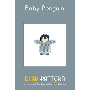 Baby Penguin Bead Pattern PDF | Brick Stitch | Instant Download
