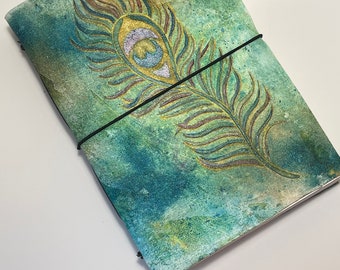 Mixed Media Canvas Covered Original Artwork Hand bound Art Journal