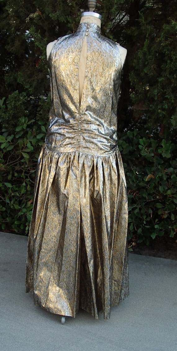 OSCAR Gown Gold/ Silver Metallic Brocade  Designe… - image 4