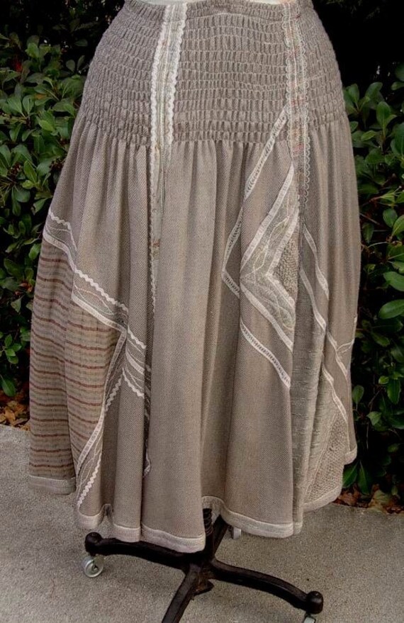 Italian TWO Piece Set, Patchwork Decorated  Full … - image 1