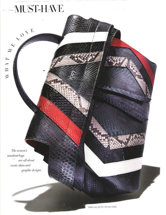 VERON Patchwork Multi-Colored Snakeskin Executive… - image 5