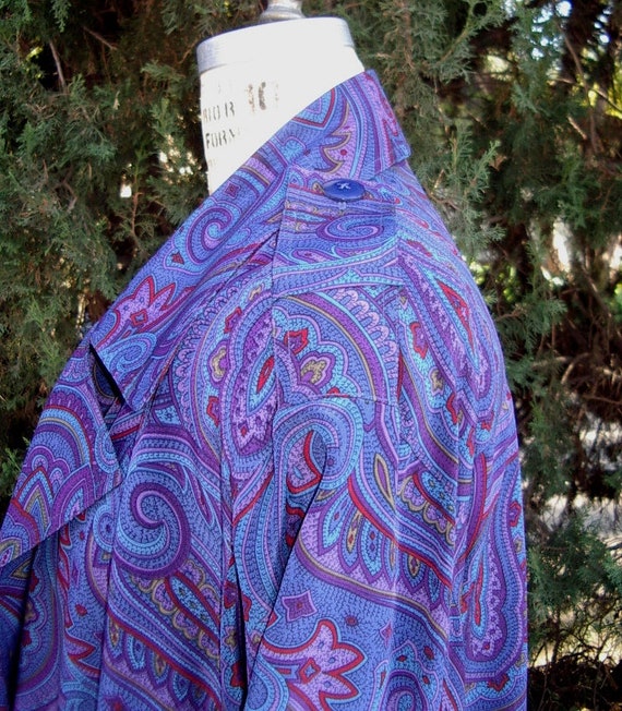 New Paisley Silk Jacket by Designer Linda Allard … - image 4