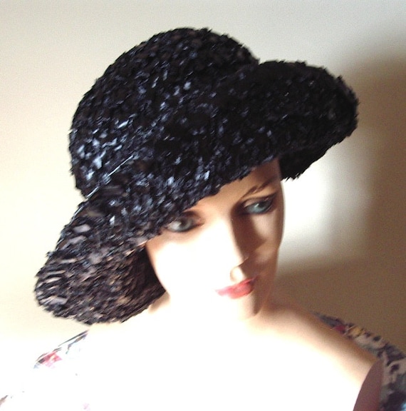 Spring Straw 1930's Hat All Original Perfect Condi