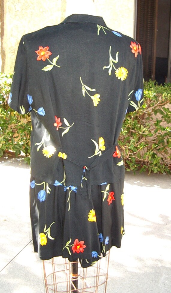 Summer 2 Pc. Shorts-Set Multi Floral Black Challi… - image 3