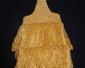 Original 1920's Flapper Style Beaded Bag Perfect Condition  Purse/Bag  Item # 128  Purses
