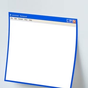 STICKY! Retro MS Notepad Style Sticky Notepad – 50 Sheets | Cute 90s Doodle Pad | Fun Pixel Art Stationery for Notes & Sketches