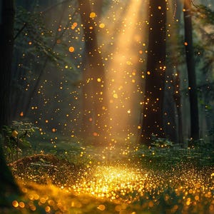 Magic Forest Glow – Carta da parati digitale incantata