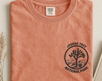 Joshua Tree Comfort Colors-skjorta, vintage-tröja med grafisk design från National Park Desert