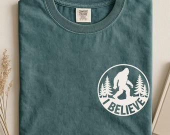Koszulka Bigfoot Comfort Colors, koszulka z grafiką Sasquatch