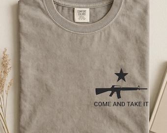 Maglietta "Come and Take It Comfort Colors", maglietta patriottica del 2° emendamento