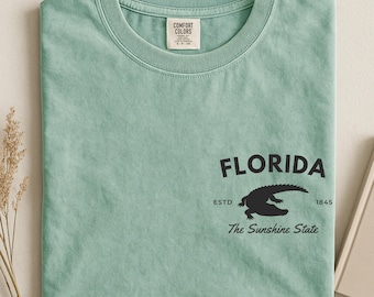 Florida Alligator Comfort Colors vintage grafisch T-shirt