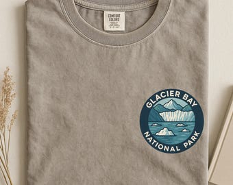Glacier Bay Comfort Colors National Park Shirt, Alaska Tee
