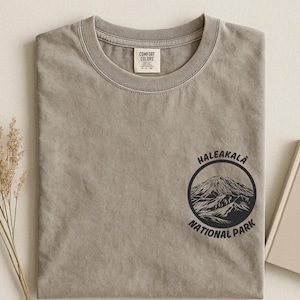 Haleakala Comfort Colors National Park T-shirt, vintage Hawaii bergshirt afbeelding 6