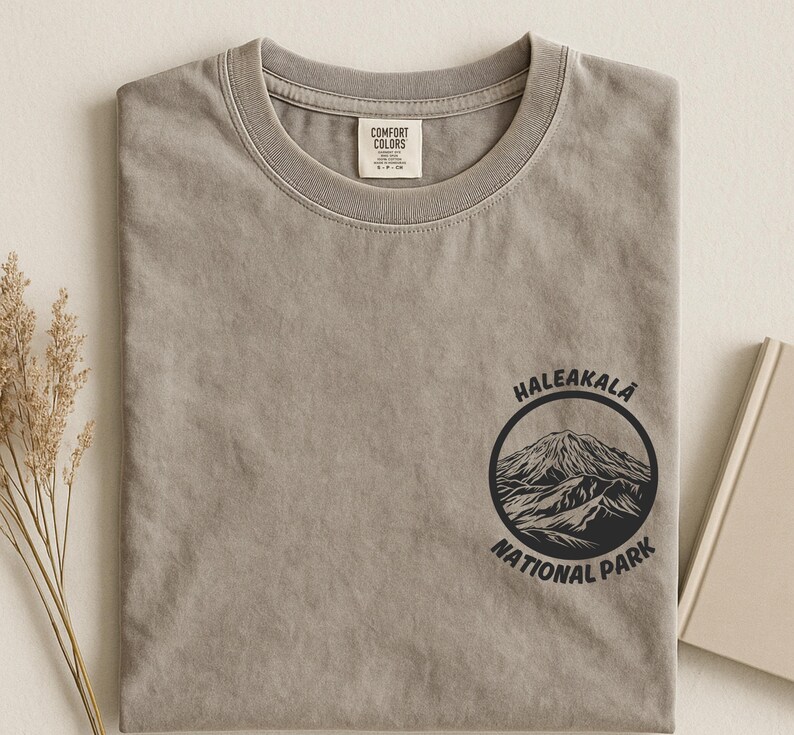 Haleakala Comfort Colors National Park T-shirt, vintage Hawaii bergshirt afbeelding 6
