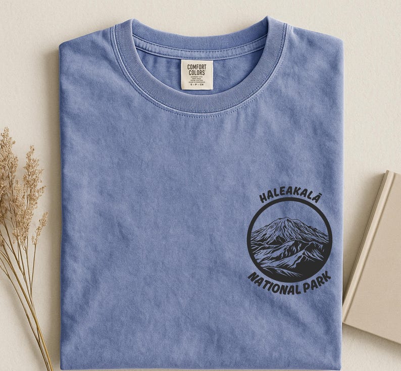 Haleakala Comfort Colors National Park T-shirt, vintage Hawaii bergshirt afbeelding 10