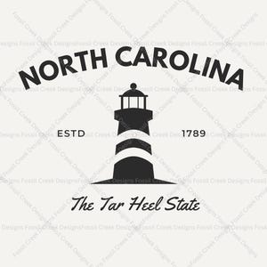 North Carolina Comfort Colors Vintage Tar Heel State T-Shirt image 4