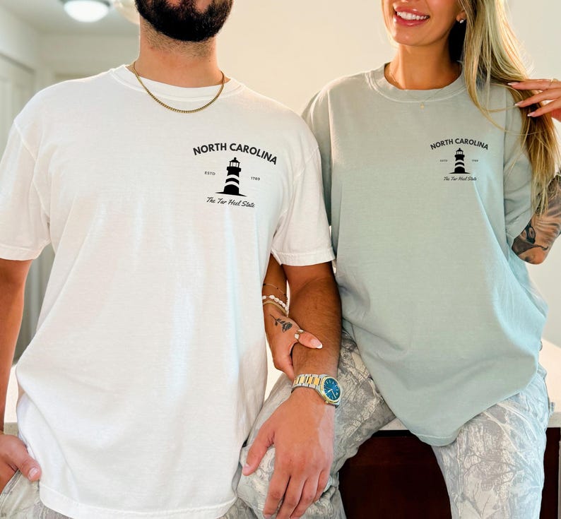 North Carolina Comfort Colors Vintage Tar Heel State T-Shirt image 2