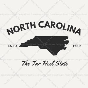 Shirt North Carolina Comfort Colors, vintage T-shirt met teerhak afbeelding 4