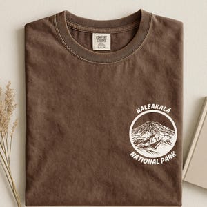 Haleakala Comfort Colors National Park T-shirt, vintage Hawaii bergshirt afbeelding 7