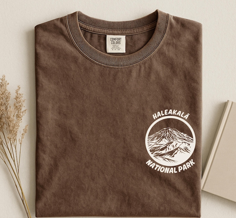 Haleakala Comfort Colors National Park T-shirt, vintage Hawaii bergshirt afbeelding 7
