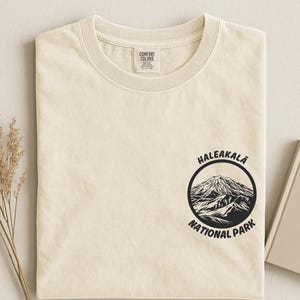 Haleakala Comfort Colors National Park T-shirt, vintage Hawaii bergshirt afbeelding 5
