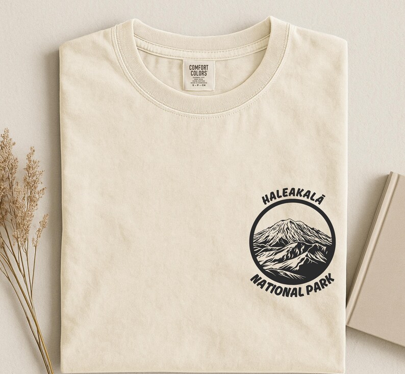Haleakala Comfort Colors National Park T-shirt, vintage Hawaii bergshirt afbeelding 5