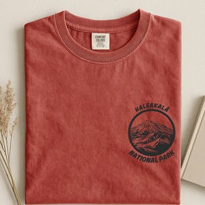 Haleakala Comfort Colors National Park T-shirt, vintage Hawaii bergshirt afbeelding 12