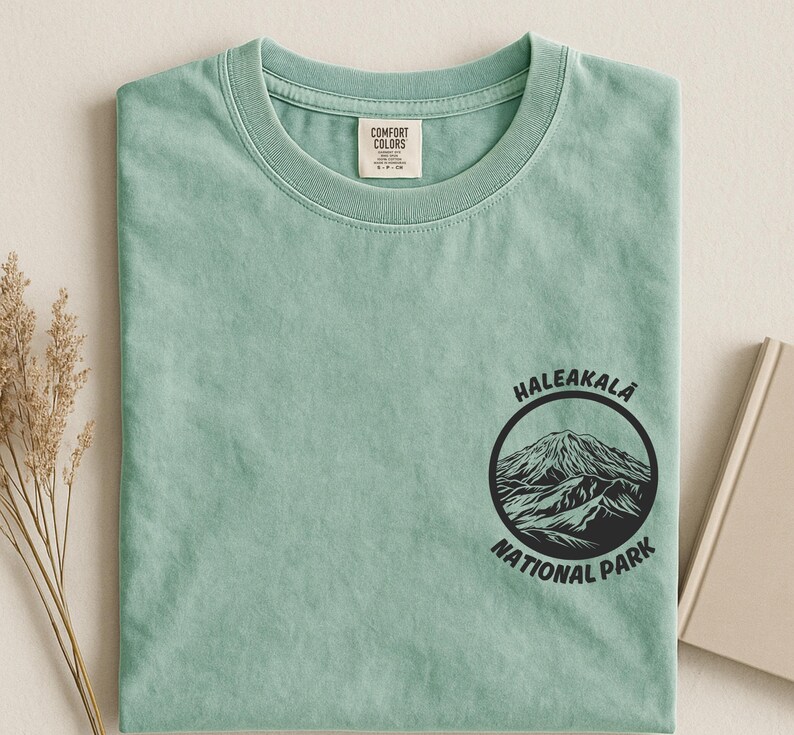 Haleakala Comfort Colors National Park T-shirt, vintage Hawaii bergshirt afbeelding 8